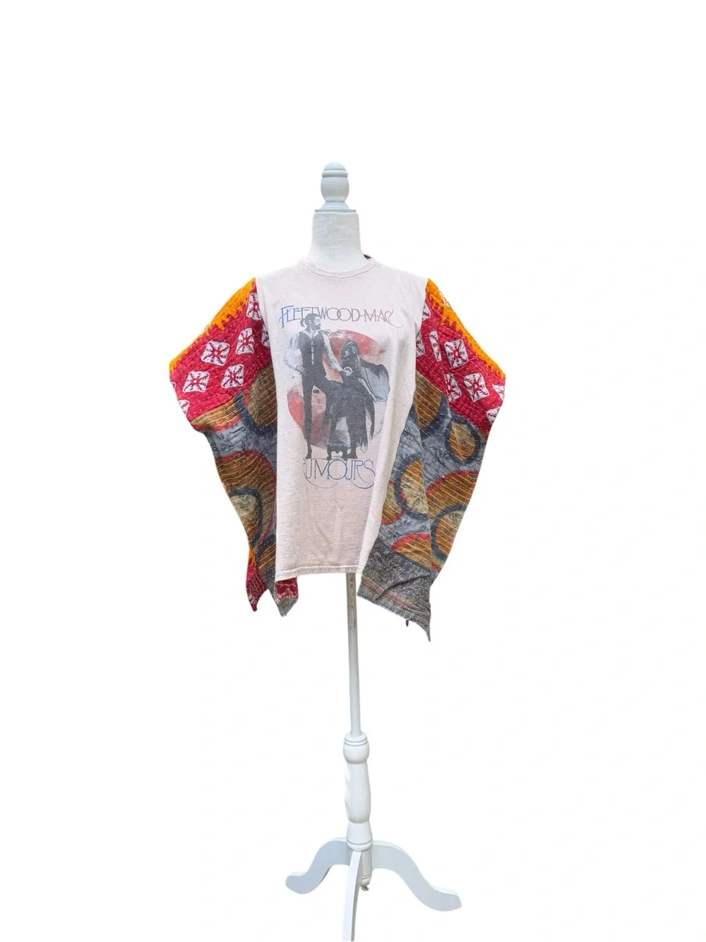 Handcrafted Upcycled FLEETWOOD MAC Kantha Tunic NWT One Size - Picture 7 of 12